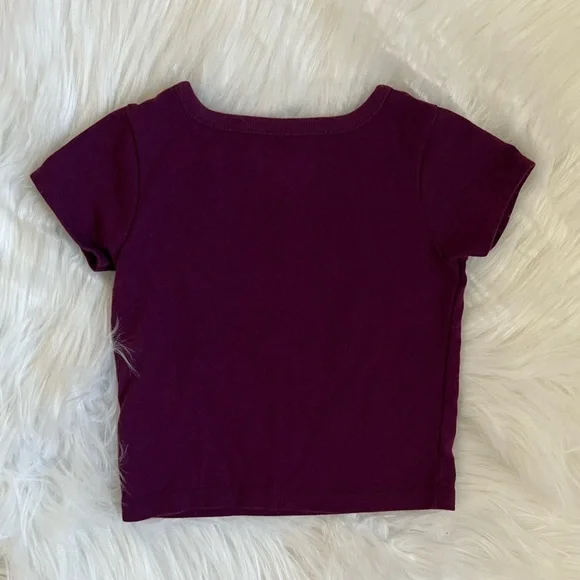 🔴Garanimals Baby Girl Little Fox Maroon T-Shirt SZ 0-3m💕 - Picture 3 of 5